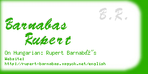 barnabas rupert business card